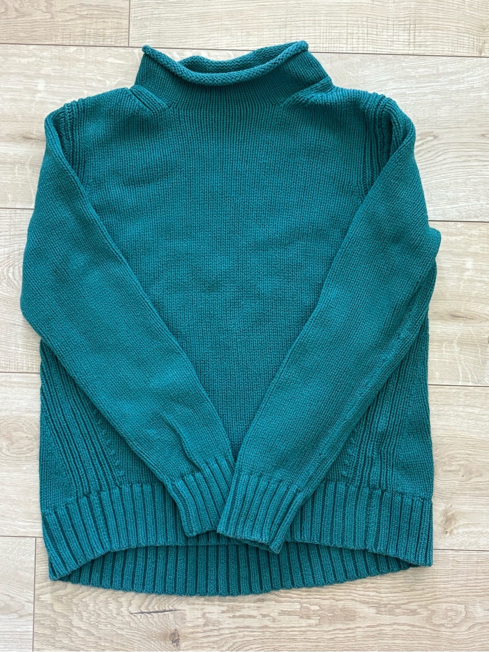 Vintage J Crew Roll Neck 1990s Sweater 100 percent cotton 90s roll neck Mockneck